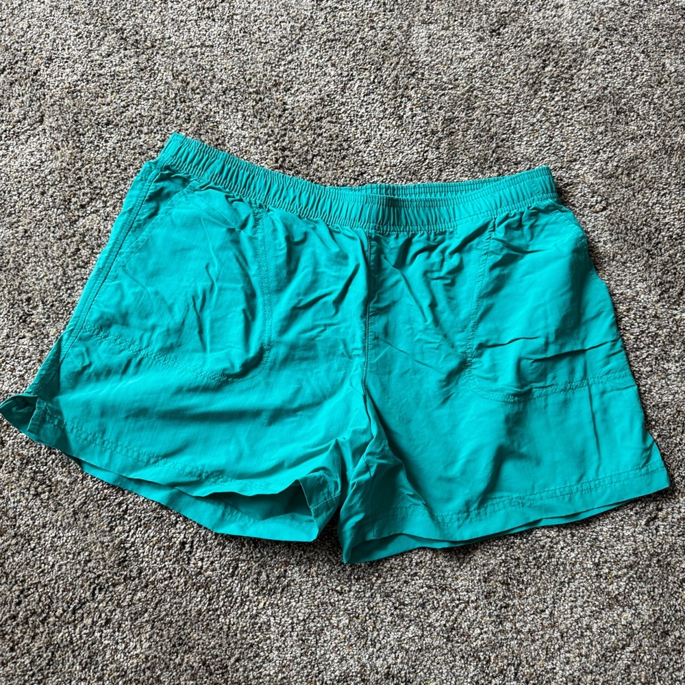 Columbia Turquoise Women's Athletic Shorts